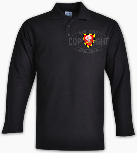 1 SAI Black Golf Shirt (Long Sleeve) GLS1 - Bokkop