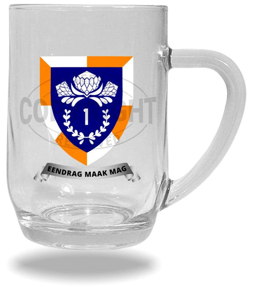 1 SSB Clear Glass Beer Mug: 1SCGM