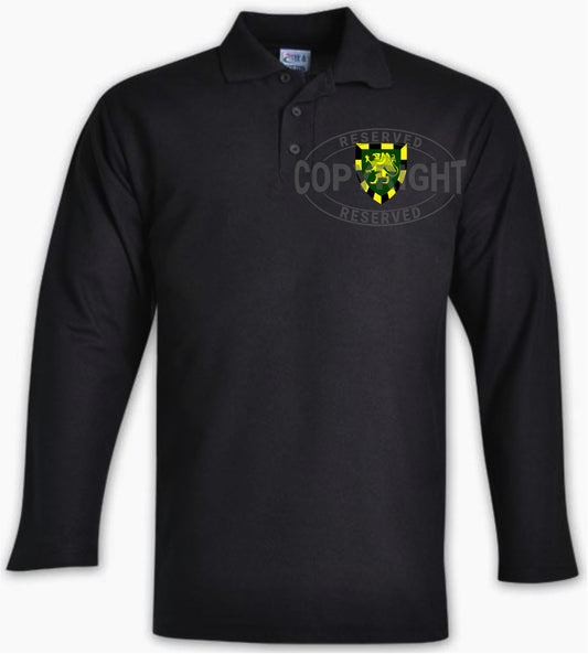 3 SAI Black Golf Shirt (Long Sleeve): GLS3 - Bokkop