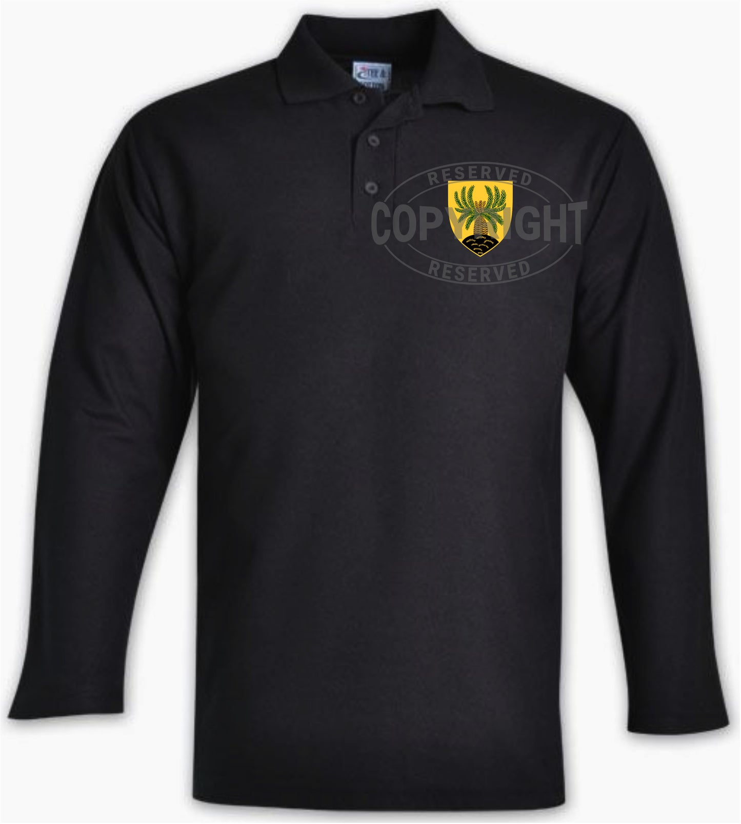 4 SAI Black Golf Shirt (Long Sleeve) GLS4 - Bokkop