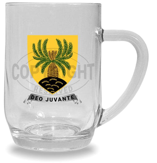 GLASSWARE: 4 SAI Clear Glass Beer Mug: 4CGM