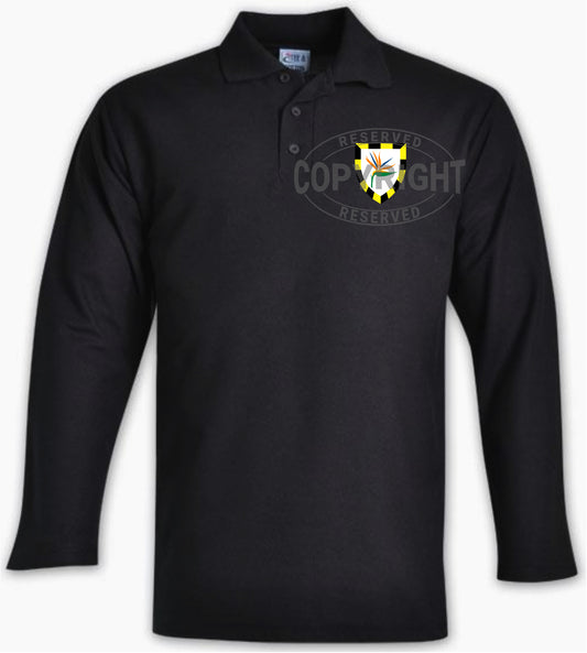 6 SAI Black Golf Shirt (Long Sleeve): GLS6 - Bokkop