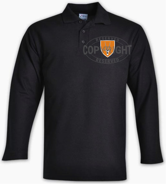 8 SAI Black Golf Shirt (Long Sleeve): GLS8 - Bokkop