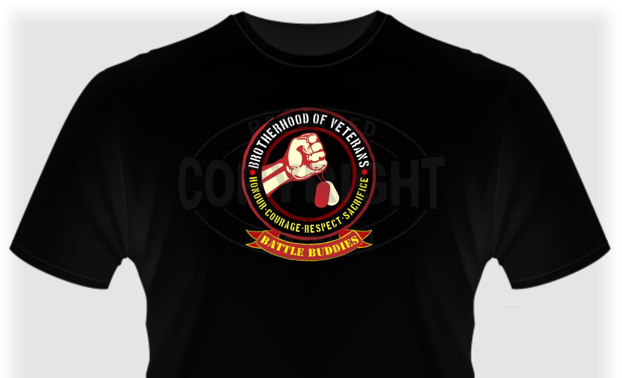Battle Buddies T-shirt: BBT2-01 - Bokkop