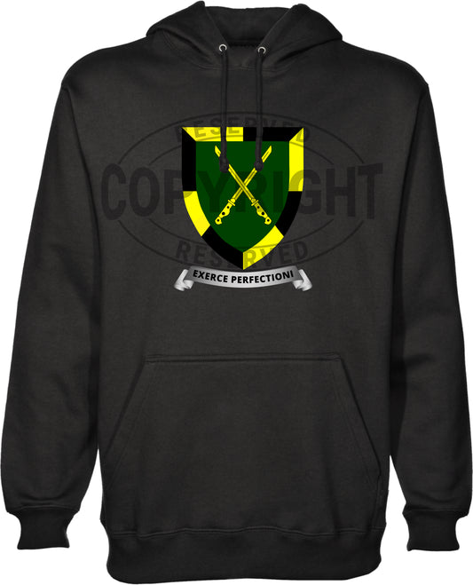 Infantry School Black Hoodie: IHO-IS - Bokkop
