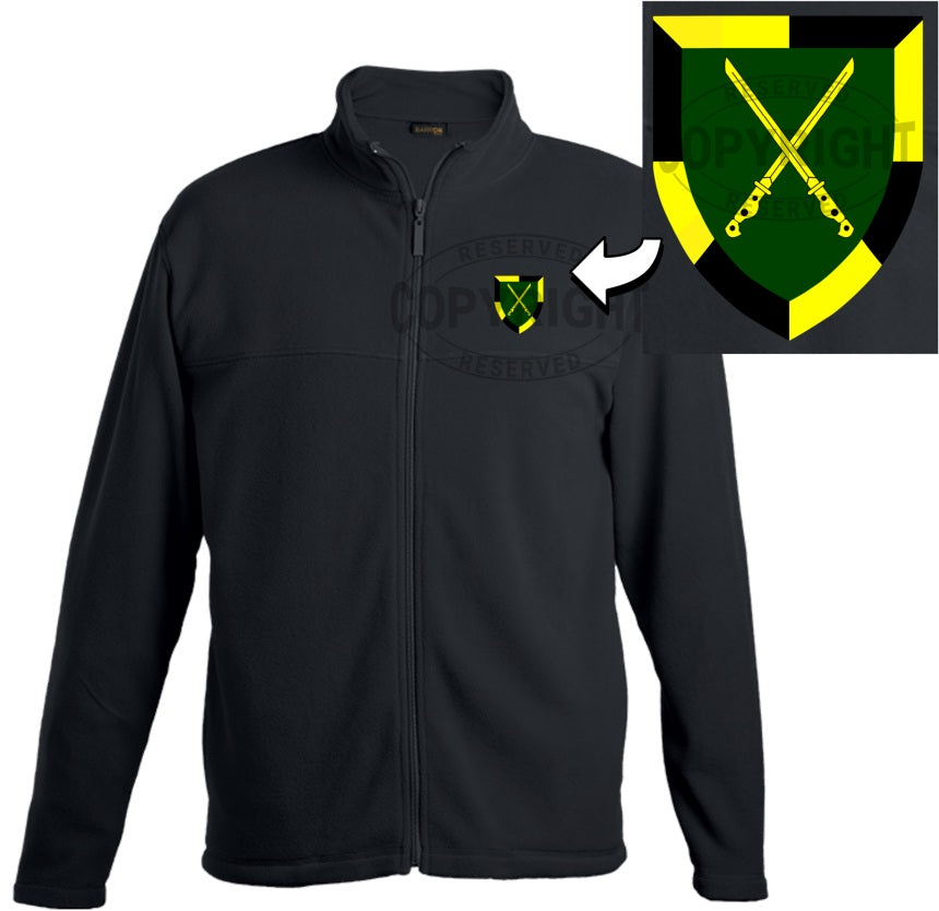 Infantry School Full Zip Fleece: FLEECE-IS - Bokkop