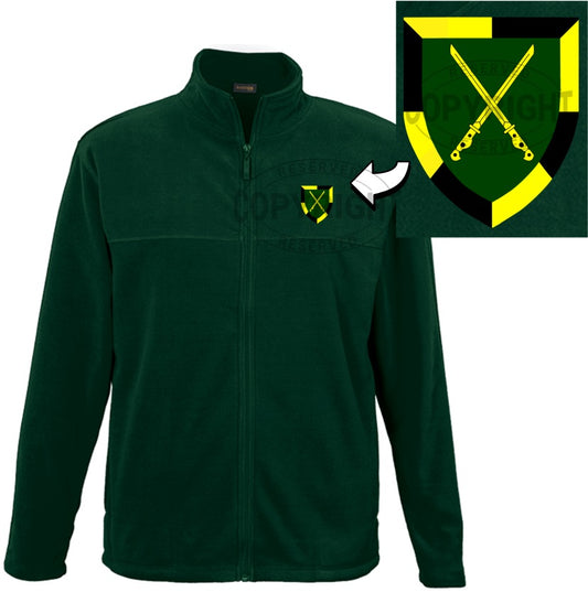 Infantry School Full Zip Fleece: FLEECE-IS - Bokkop