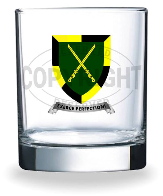 GLASSWARE: Infantry School Whiskey Glass Tumbler: ISBWG