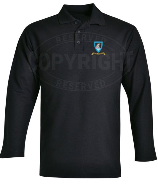 1 SACC Battalion Black Golf Shirt (Long Sleeve) GLS1