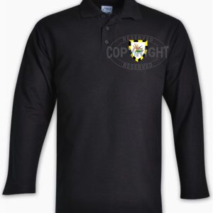 6 SAI Black Golf Shirt - GLS6