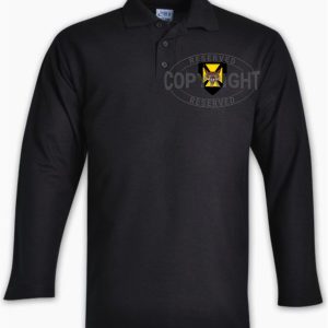 7 SAI Black Golf Shirt (Long Sleeve) - GLS7