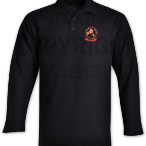Battle buddies Black Golf Shirt (Long Sleeve) - GLBB1